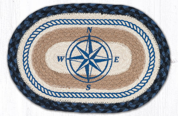 MSP-443 Compass Rose Printed Oval Swatch 10"x15"