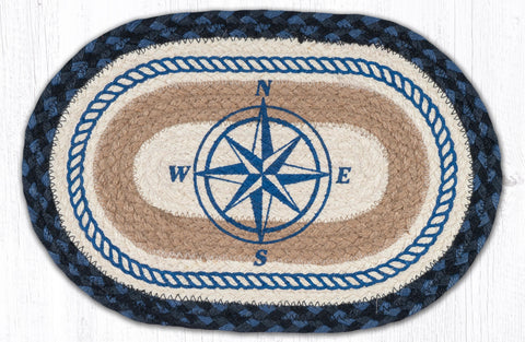 MSP-443 Compass Rose Printed Oval Swatch 10"x15"