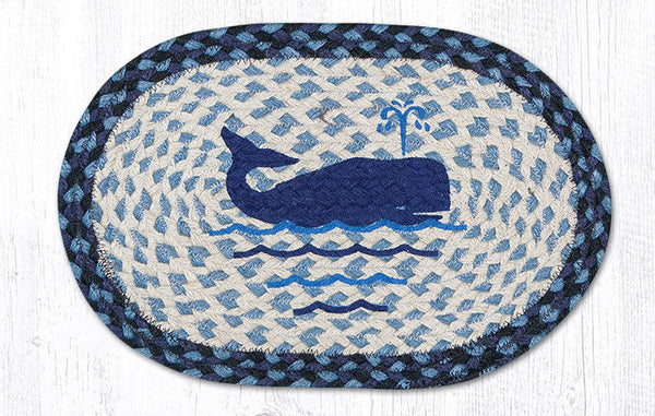 MSP-443 Whale Printed Oval Swatch 10"x15"
