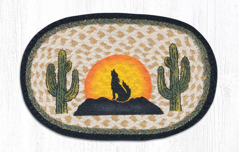 MSP-469 Coyote Silhouette Printed Oval Swatch 10"x15"