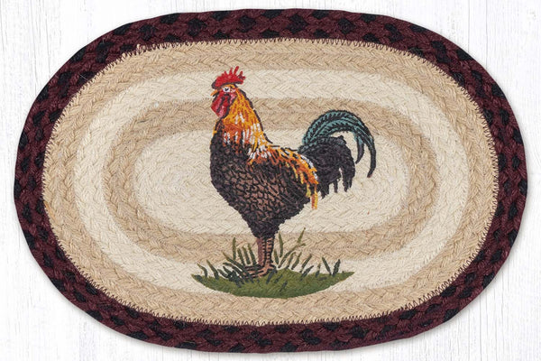 MSP-471 Rustic Rooster Printed Oval Swatch 10"x15"