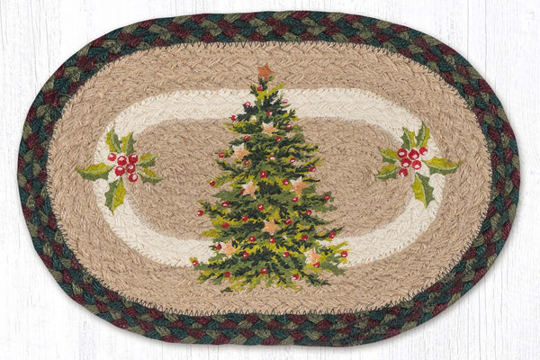 MSP-508 Christmas Joy Tree Printed Oval Swatch 10"x15"