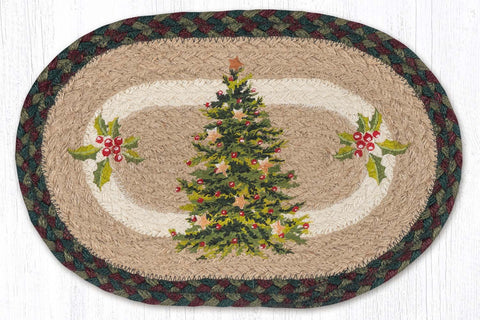 MSP-508 Christmas Joy Tree Printed Oval Swatch 10"x15"