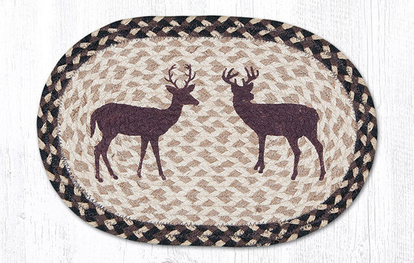 MSP-518 Deer Silhouette Printed Oval Swatch 10"x15"