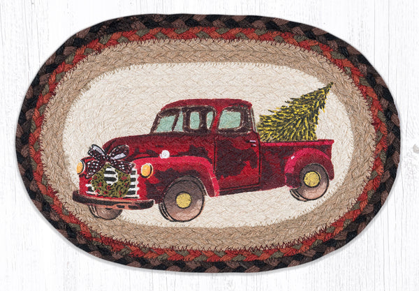 MSP-530 Christmas Truck Printed Oval Swatch 10"x15"