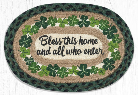 MSP-605 Bless this Home Printed Oval Swatch 10"x15"