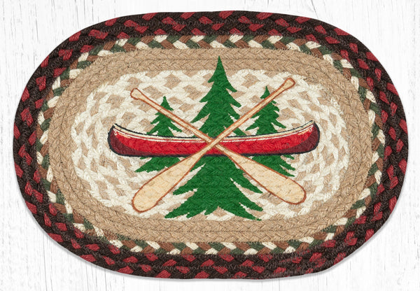 MSP-607 Adirondack Canoe Printed Oval Swatch 10"x15"