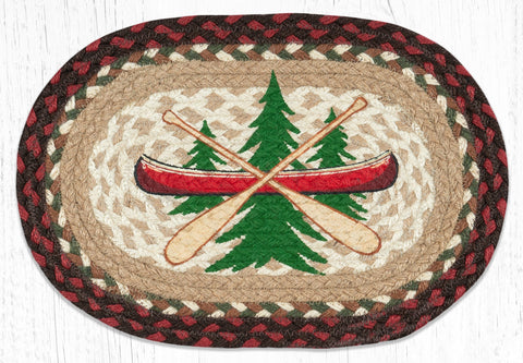 MSP-607 Adirondack Canoe Printed Oval Swatch 10"x15"