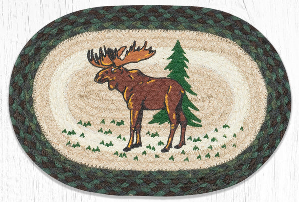 MSP-610 Highland Moose Printed Oval Swatch 10"x15"