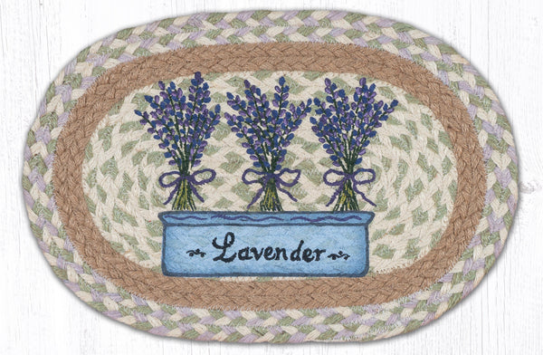 MSP-611 Lavender Printed Oval Swatch 10"x15"