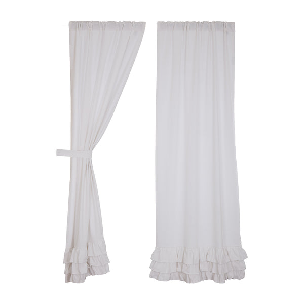 Serenity Ruffled Panel Set of 2 84Lx40W