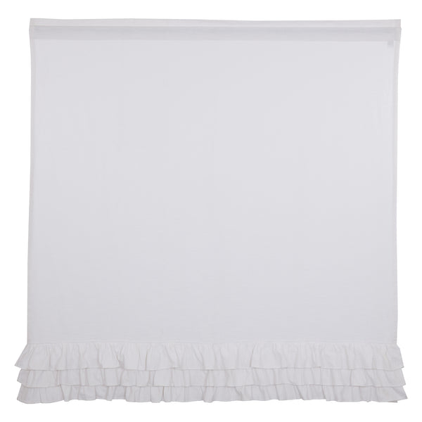 Serenity Ruffled Shower Curtain 72Lx72W