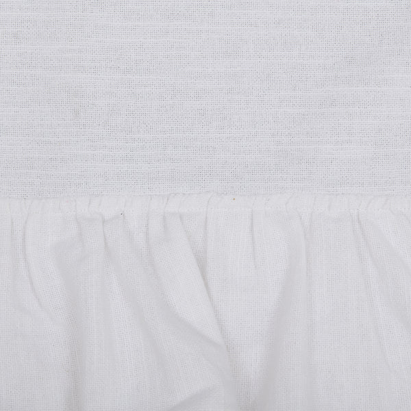 Serenity Ruffled Shower Curtain 72Lx72W
