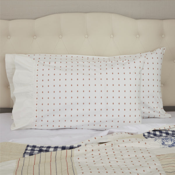 Abigail Standard Pillow Case Set of 2 27Lx21W+5