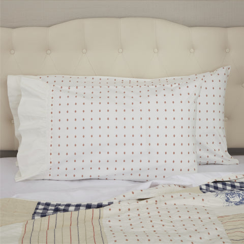 Abigail Standard Pillow Case Set of 2 27Lx21W+5
