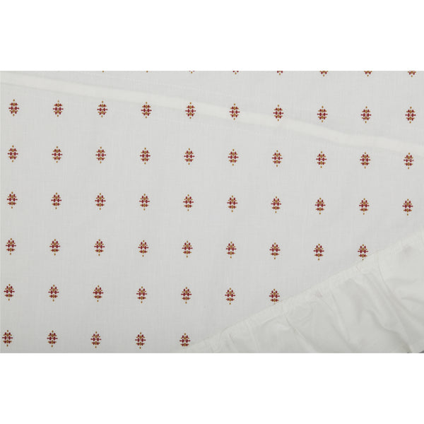 Abigail Ruffled Prairie Swag Set of 2 36Lx36Wx18