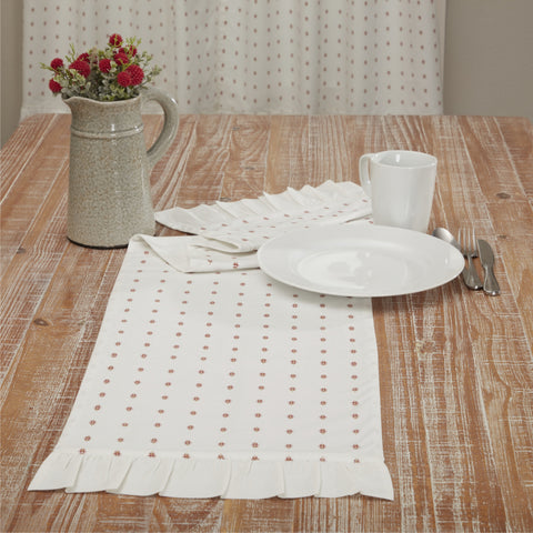 Abigail Ruffled Runner 36Lx13W