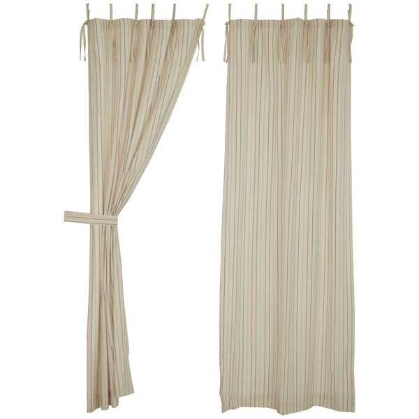 Betsy Stripe Tie Top Panel Set of 2 96Lx40W