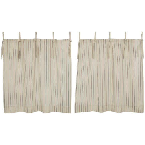 Betsy Stripe Tie Top Tier Set of 2 24Lx36W