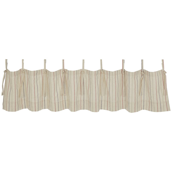 Betsy Stripe Tie Top Valance 16Lx72W