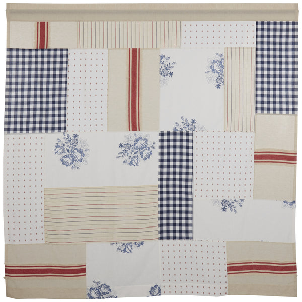 Betsy Patchwork Shower Curtain 72Lx72W