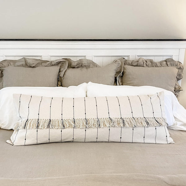 Farmcloth Stripe Body Pillow Cover 54Lx20W