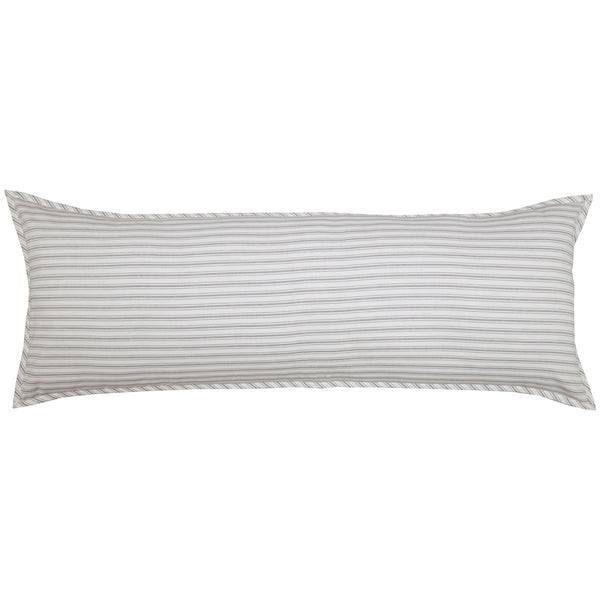 Timeless Ticking Gray Body Pillow Cover 54Lx20W