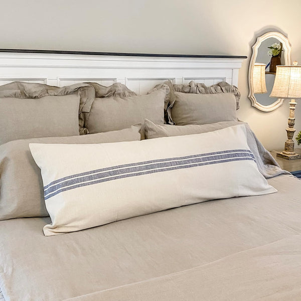 Market Place Blue Body Pillow Cover 54Lx20W