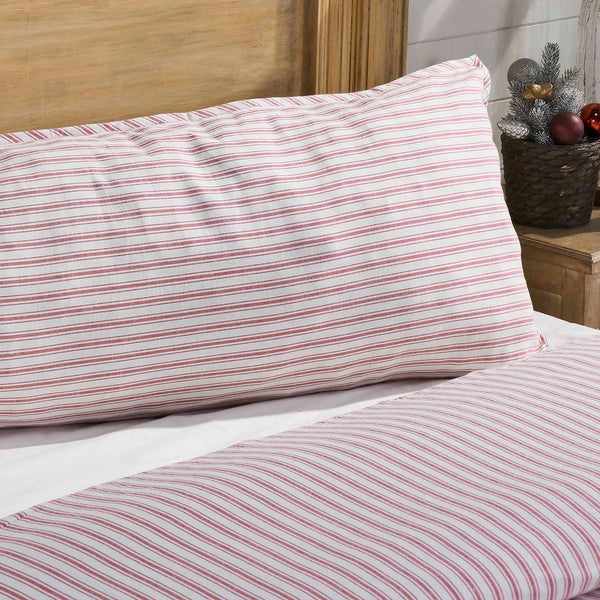 Timeless Ticking Red Body Pillow Cover 54Lx20W
