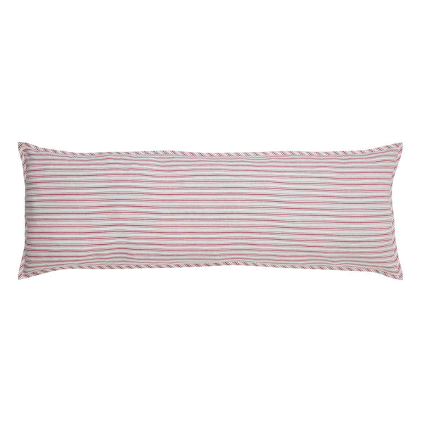 Timeless Ticking Red Body Pillow Cover 54Lx20W