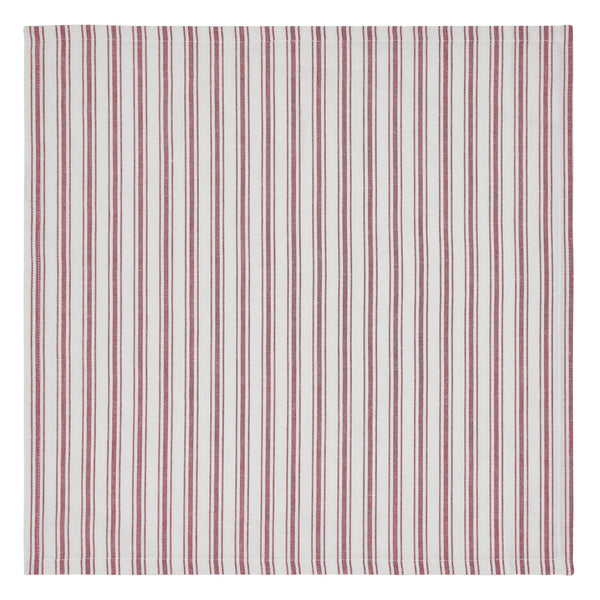 Timeless Ticking Red Napkin Set of 4 18Lx18W