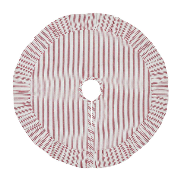 Timeless Ticking Red Mini Tree Skirt 27