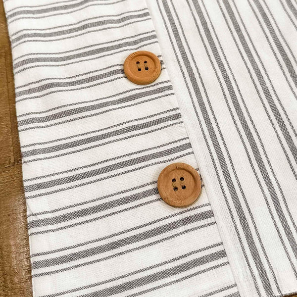 Timeless Ticking Gray Placemat Set of 4 18Lx12W