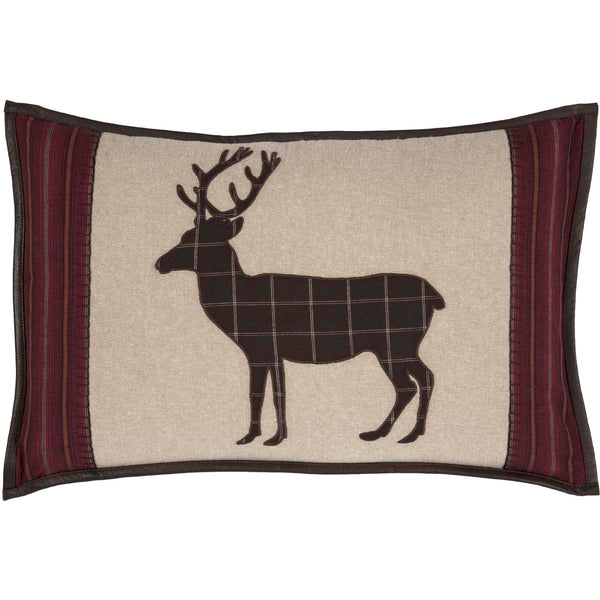 Wyatt Deer Applique Pillow Cover 14x22 - Final Qty - Clearance