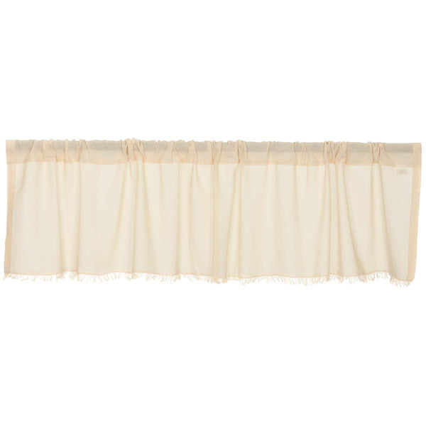 Tobacco Cloth Natural Valance Fringed 16x72