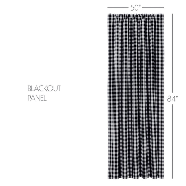 Annie Buffalo Black Check Blackout Panel 84x50