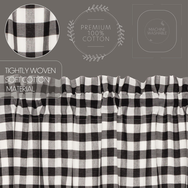 Annie Buffalo Black Check Blackout Panel 84x50