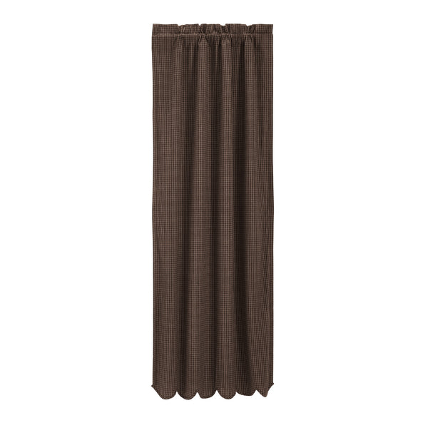 Kettle Grove Plaid Scalloped Blackout Panel 84x40