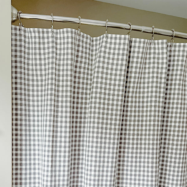 Gray Gables Check Shower Curtain 72Lx72W