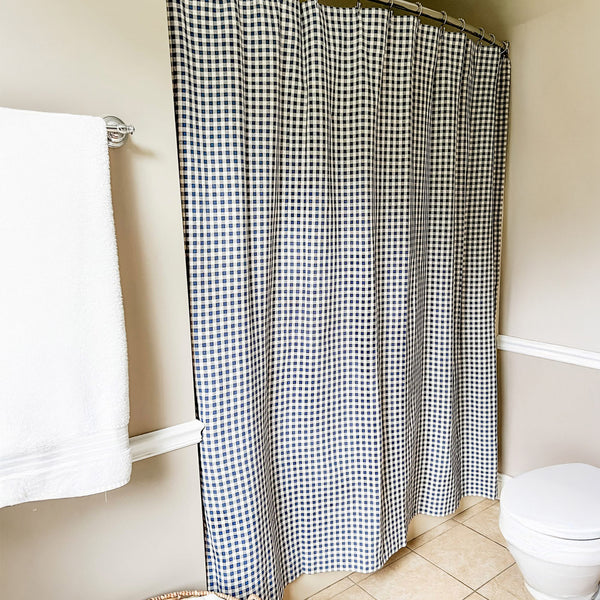 Doylestown Check Shower Curtain 72Lx72W