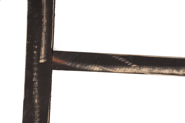 Farmhouse 4 Foot Blanket Ladder – Black – Handmade Reclaimed Wood