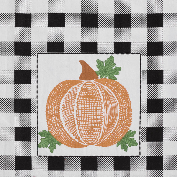Annie Check Harvest Plaid 100% Cotton Farmhouse Kitchen & Dish Towel Set, Set of 3