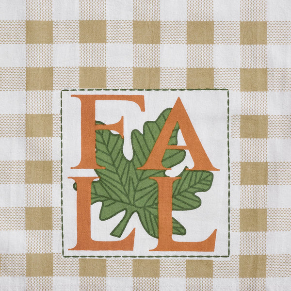 Annie Check Harvest Plaid 100% Cotton Farmhouse Kitchen & Dish Towel Set, Set of 3