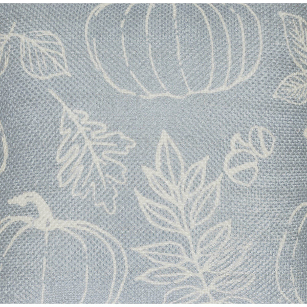 Grey Pumpkin Silhouette Fall Table Runner 8x24 Autumn Harvest Decorative Dining & Coffee Table Accent