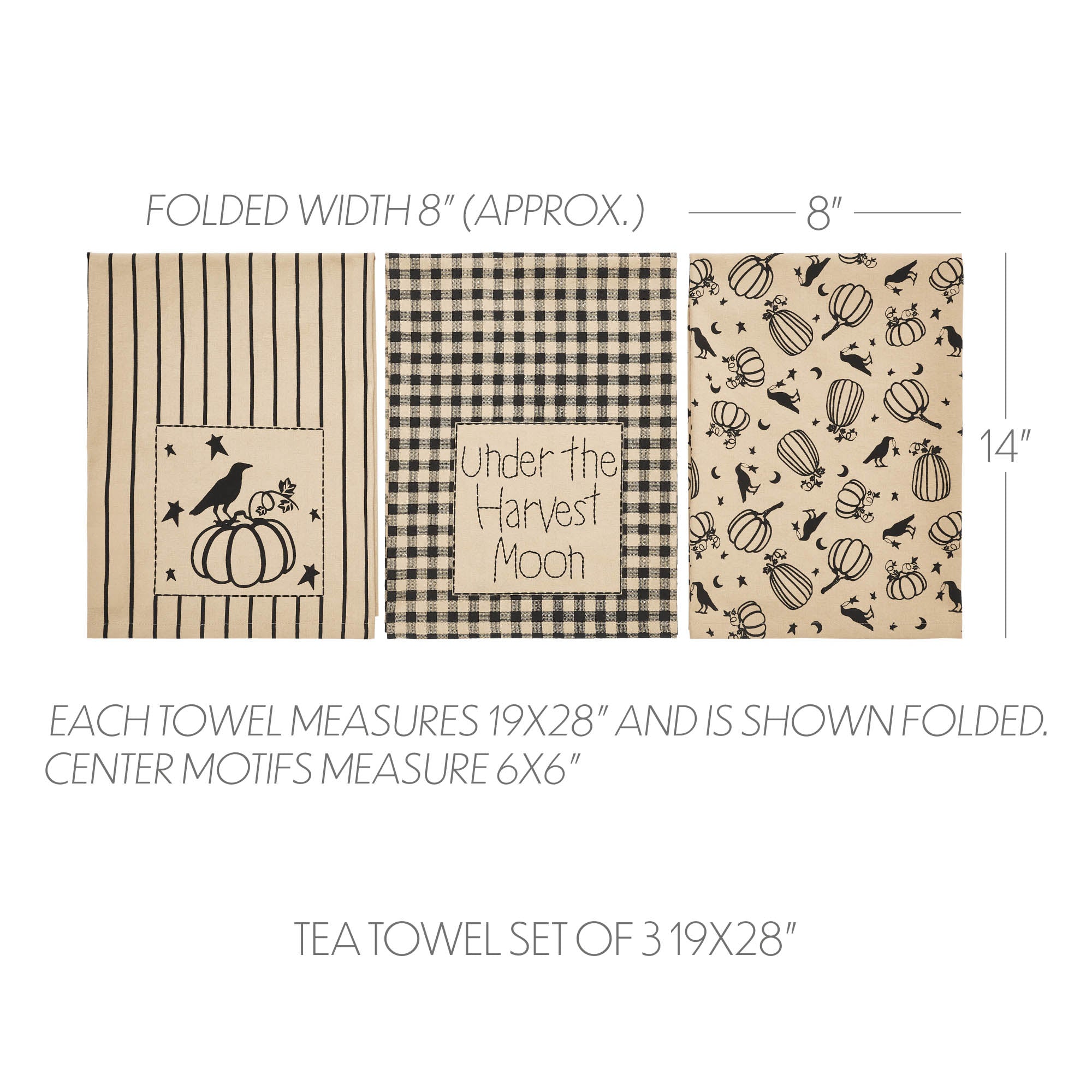 Raven Tea Towel | Geometry