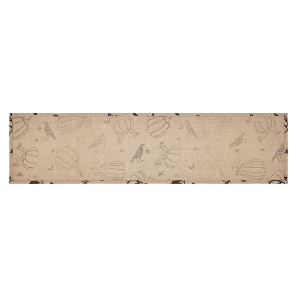 Raven Harvest Rustic Farmhouse Natural Burlap Jute Table Runner 12x48 Woven Home Decor