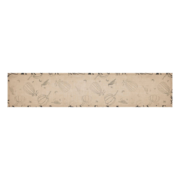 Raven Harvest Rustic Farmhouse Burlap Jute Table Runner 12x60 Inch Autumn Dining & Kitchen Decor