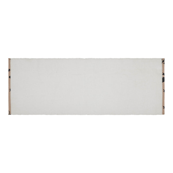 Raven Harvest Black Polypropylene Indoor Outdoor Runner Rug 17x48 Farmhouse Rustic Durable Easy Clean Entryway Patio Kitchen Hallway