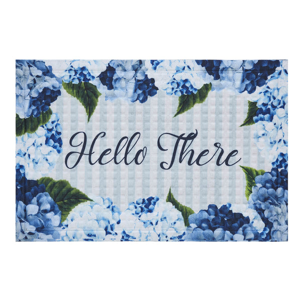 Finders Keepers Hydrangea Hello There Nylon Rug Rect 24x36