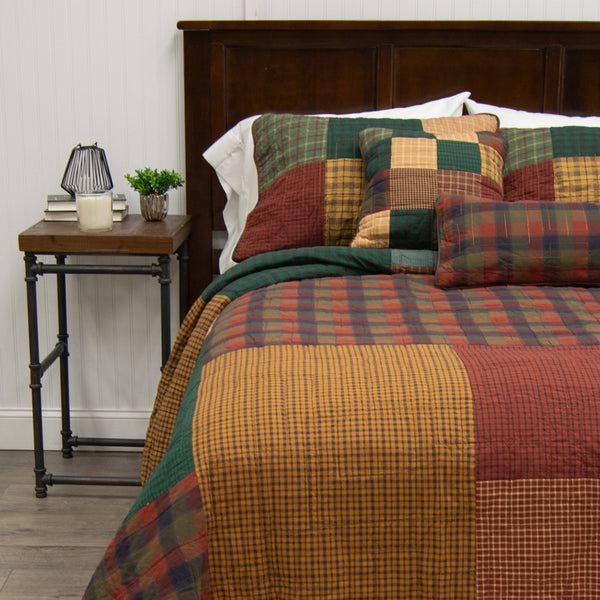Campfire Square Cotton Pieced Quilted Bedding - Donna Sharp